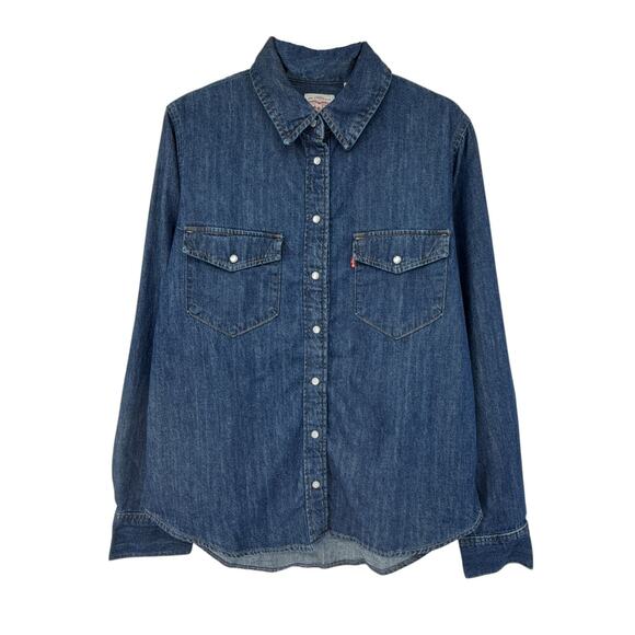 LEVI'S Iconic Western Shirt in Air Space 3 S - Picture 5 of 14